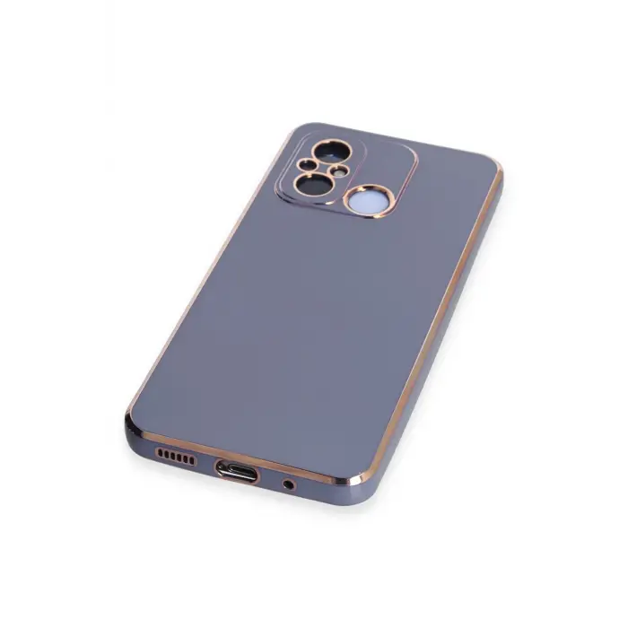 Lopard Xiaomi Redmi 12c Kılıf Volet Silikon - Mavi