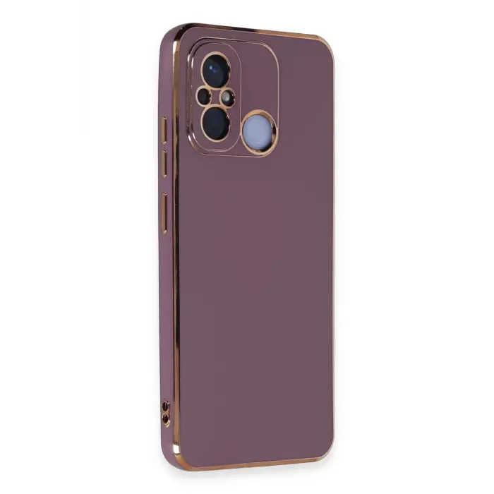 Lopard Xiaomi Redmi 12c Kılıf Volet Silikon - Mor