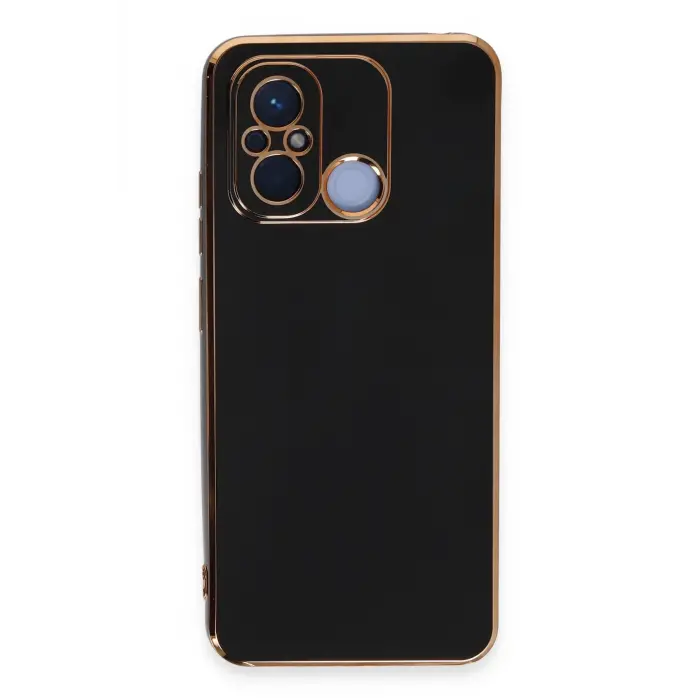 Lopard Xiaomi Redmi 12c Kılıf Volet Silikon - Siyah