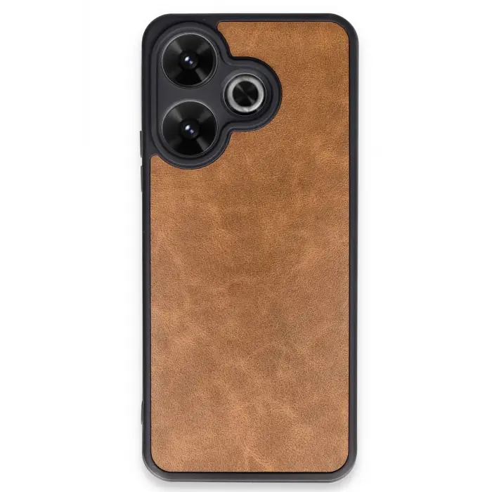 Lopard Xiaomi Redmi 13 4g Kılıf Aras Deri Kapak - Taba