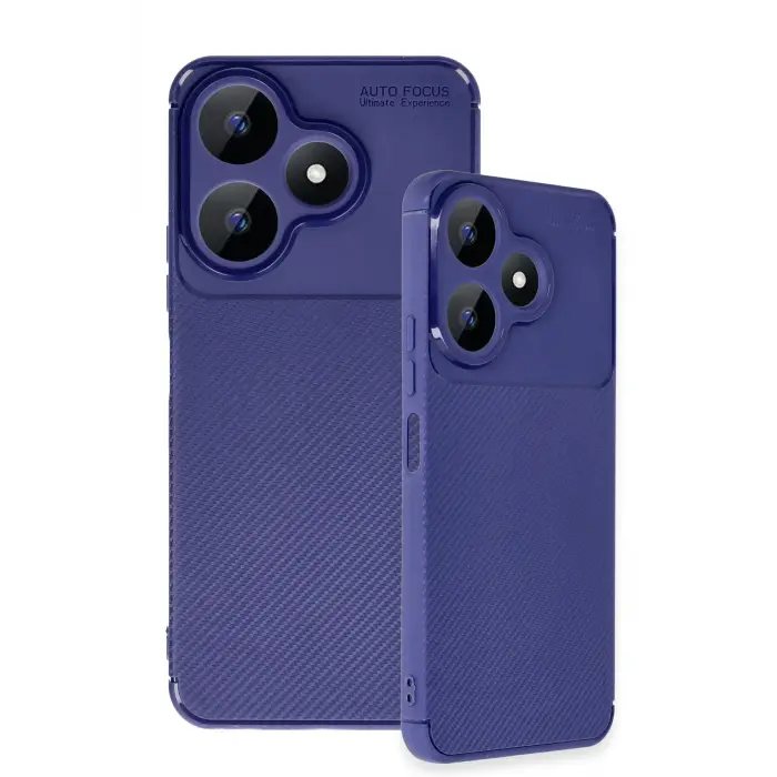 Lopard Xiaomi Redmi 13 4g Kılıf Auto Focus Karbon Kapak - Lacivert