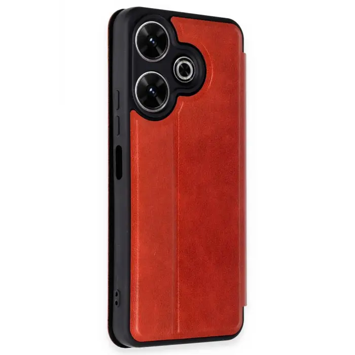 Lopard Xiaomi Redmi 13 4g Kılıf Flip Cover - Kırmızı