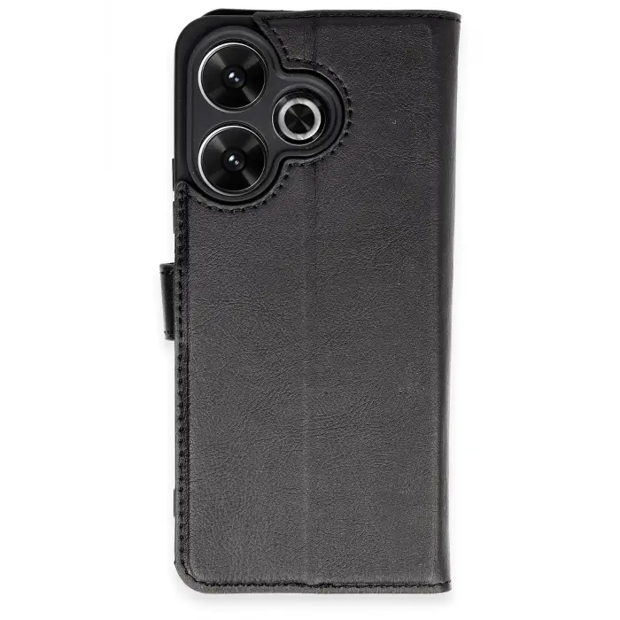 Lopard Xiaomi Redmi 13 4g Kılıf Trend S Plus Kapaklı Kılıf - Siyah