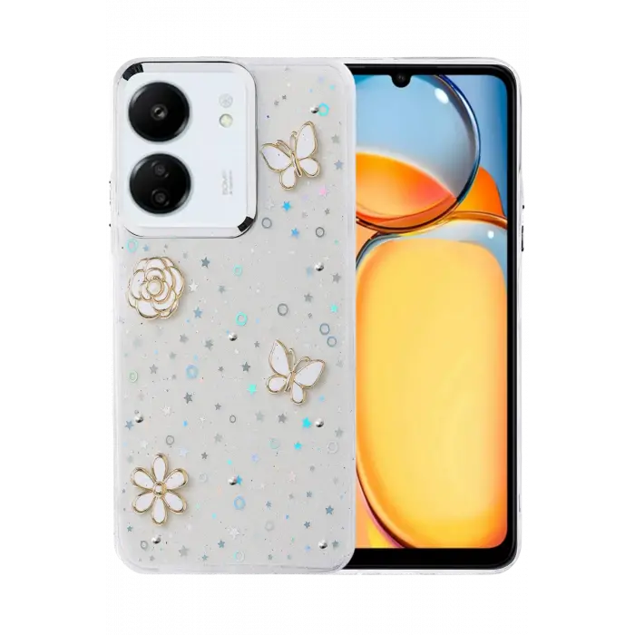 Lopard Xiaomi Redmi 13c Fiyonk Desenli Kapak - Desen 10