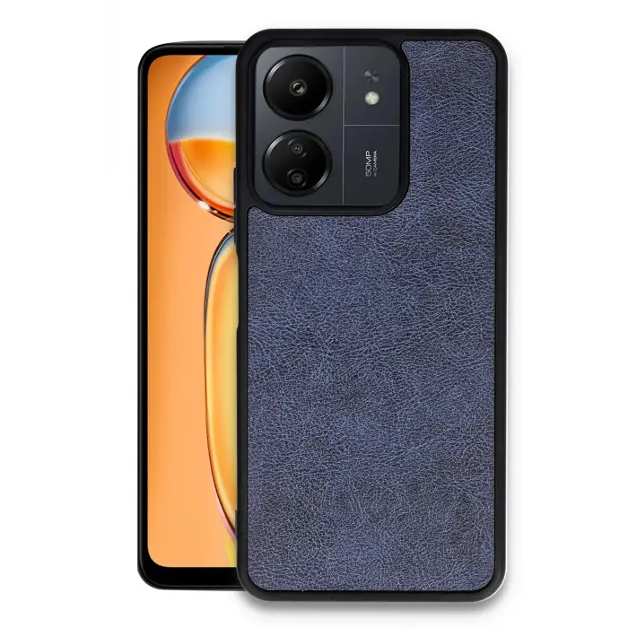 Lopard Xiaomi Redmi 13c Kılıf Aras Deri Kapak - Lacivert