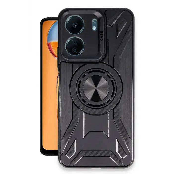 Lopard Xiaomi Redmi 13c Kılıf Lincoln Silikon - Siyah