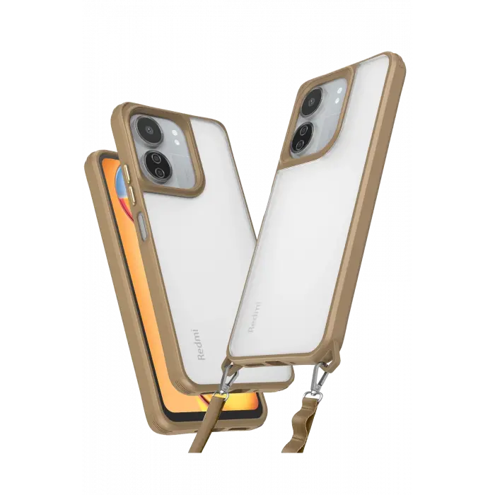 Lopard Xiaomi Redmi 13c Kılıf Penta Silikon Kılıf - Çöl Titanyum