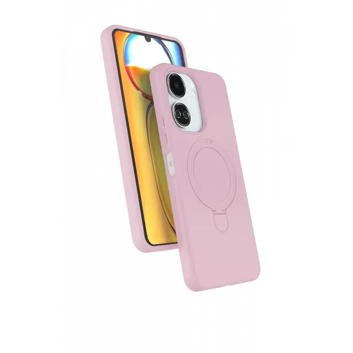 Lopard Xiaomi Redmi 13c Regal Magsafe Standlı Kapak - Açık Pembe