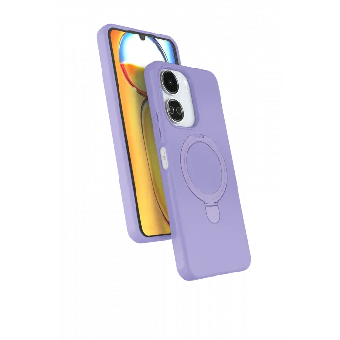 Lopard Xiaomi Redmi 13c Regal Magsafe Standlı Kapak - Lila