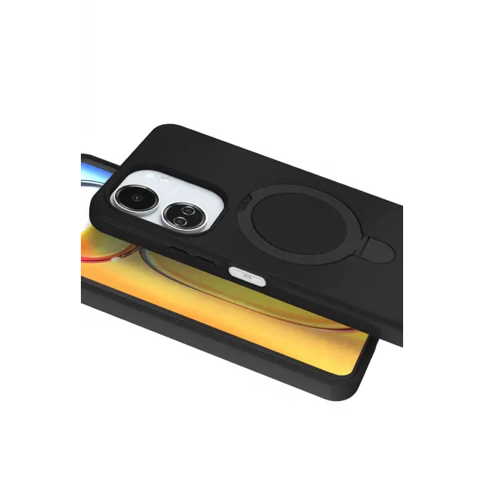 Lopard Xiaomi Redmi 13c Regal Magsafe Standlı Kapak - Siyah