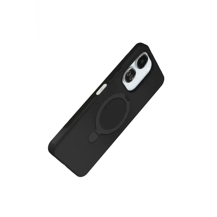 Lopard Xiaomi Redmi 13c Regal Magsafe Standlı Kapak - Siyah