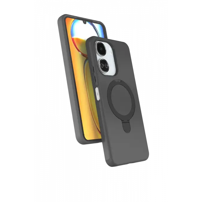 Lopard Xiaomi Redmi 13c Regal Magsafe Standlı Kapak - Titan Gri