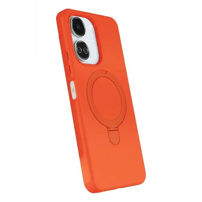 Lopard Xiaomi Redmi 13c Regal Magsafe Standlı Kapak - Turuncu