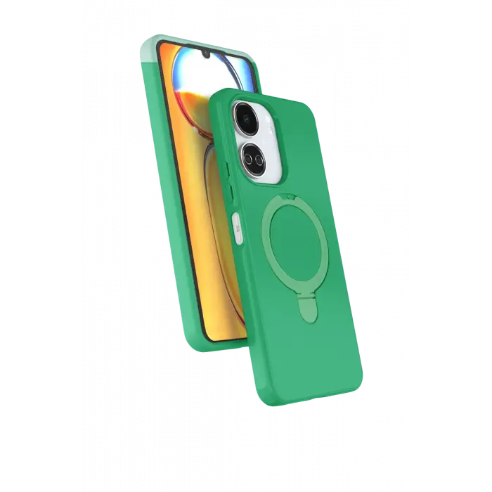 Lopard Xiaomi Redmi 13c Regal Magsafe Standlı Kapak - Yeşil