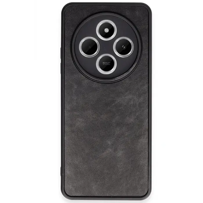 Lopard Xiaomi Redmi 14c Kılıf Aras Deri Kapak - Siyah