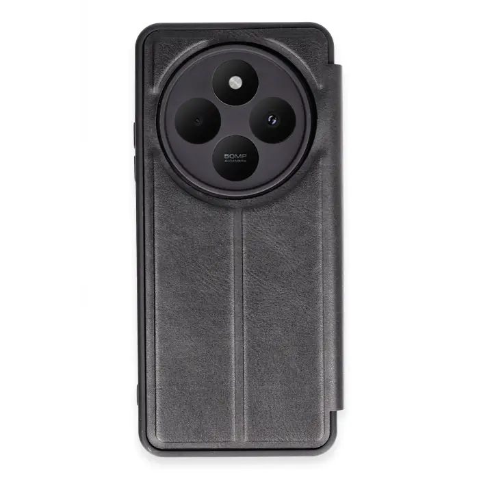Lopard Xiaomi Redmi 14c Kılıf Flip Cover - Siyah