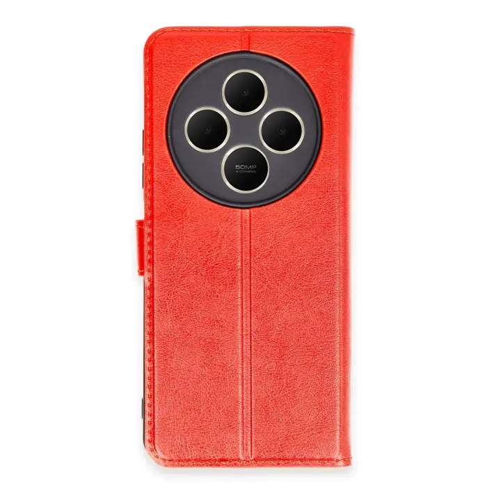 Lopard Xiaomi Redmi 14c Kılıf Trend S Plus Kapaklı Kılıf - Kırmızı