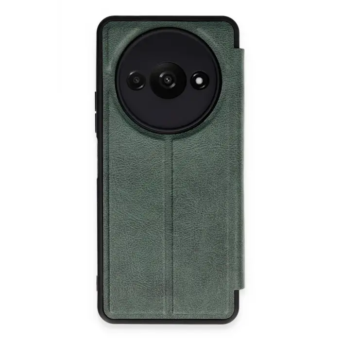 Lopard Xiaomi Redmi A3 4g Kılıf Flip Cover - Koyu Yeşil