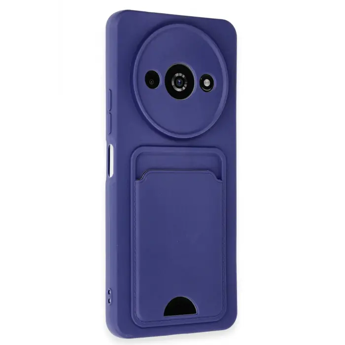 Lopard Xiaomi Redmi A3 4g Kılıf Kelvin Kartvizitli Silikon - Lacivert