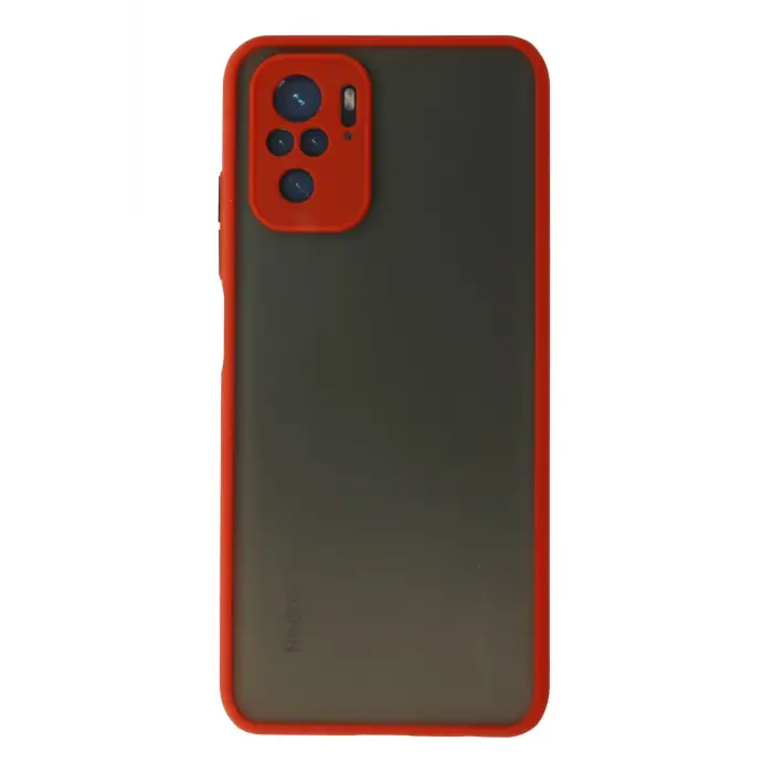 Lopard Xiaomi Redmi Note 10 Kılıf Montreal Silikon Kapak - Kırmızı