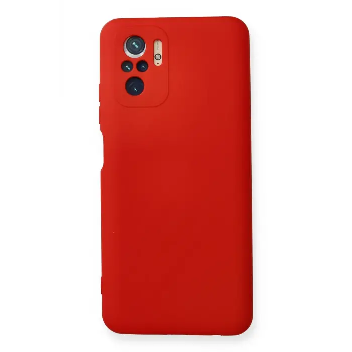 Lopard Xiaomi Redmi Note 10 Kılıf Nano İçi Kadife Silikon - Kırmızı