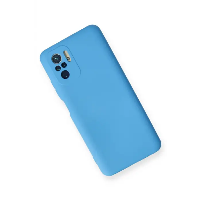 Lopard Xiaomi Redmi Note 10 Kılıf Nano İçi Kadife Silikon - Mavi