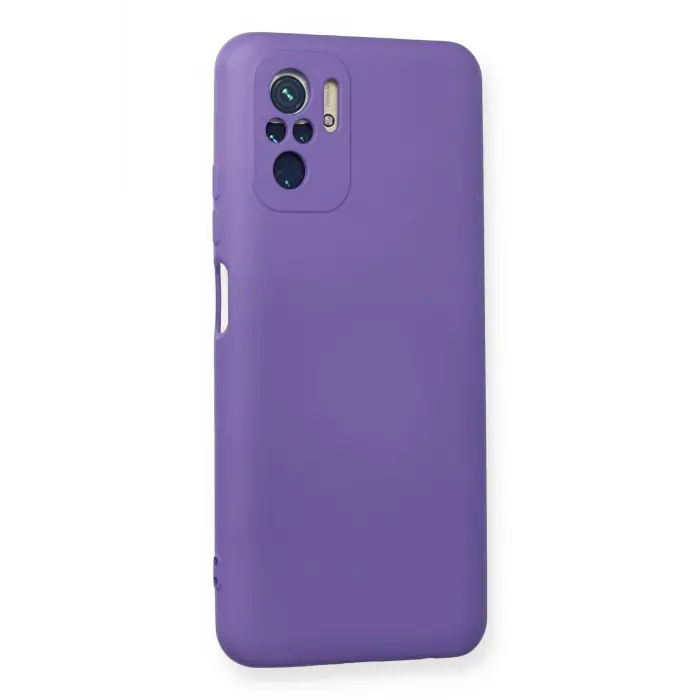 Lopard Xiaomi Redmi Note 10 Kılıf Nano İçi Kadife Silikon - Mor