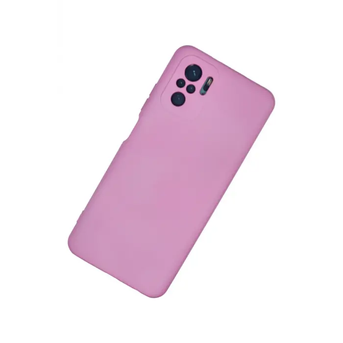 Lopard Xiaomi Redmi Note 10 Kılıf Nano İçi Kadife Silikon - Pembe