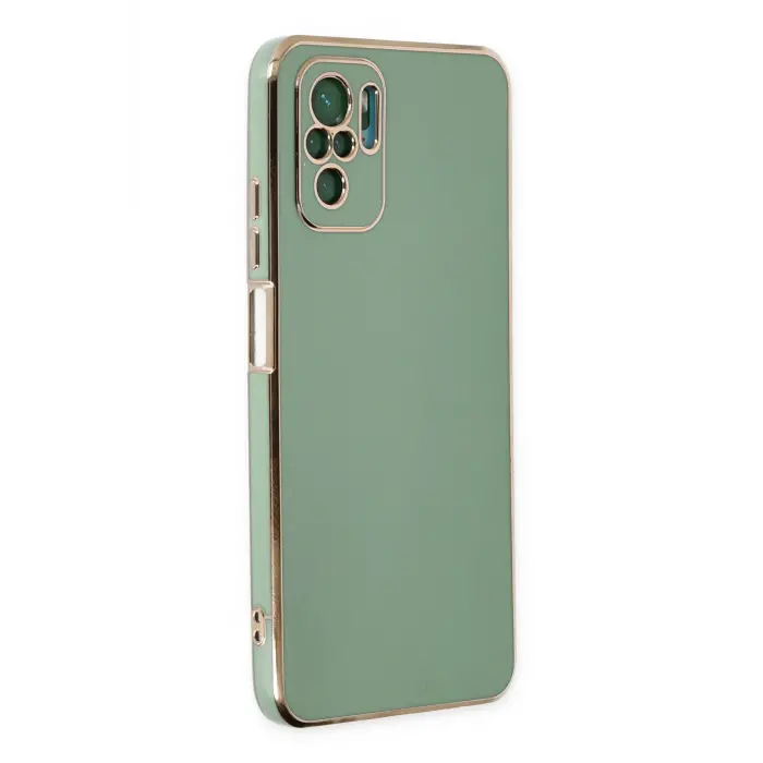 Lopard Xiaomi Redmi Note 10 Kılıf Volet Silikon - Açık Yeşil