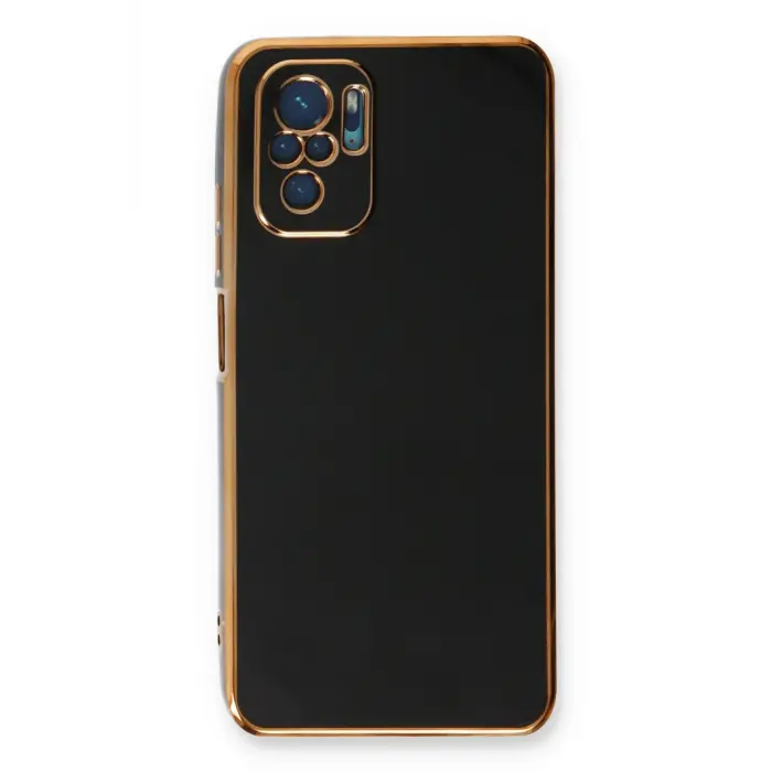 Lopard Xiaomi Redmi Note 10 Kılıf Volet Silikon - Siyah