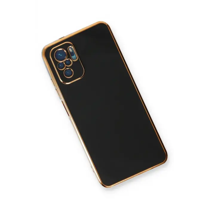 Lopard Xiaomi Redmi Note 10 Kılıf Volet Silikon - Siyah