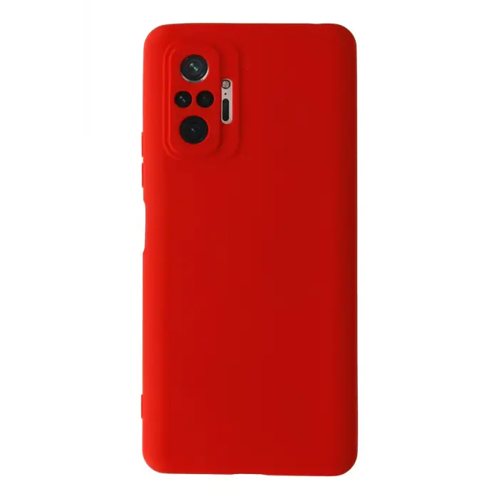 Lopard Xiaomi Redmi Note 10 Pro Kılıf Nano İçi Kadife Silikon - Kırmızı