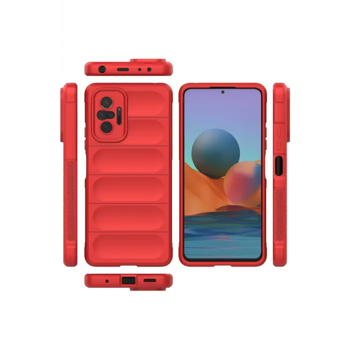 Lopard Xiaomi Redmi Note 10 Pro Kılıf Optimum Silikon - Kırmızı