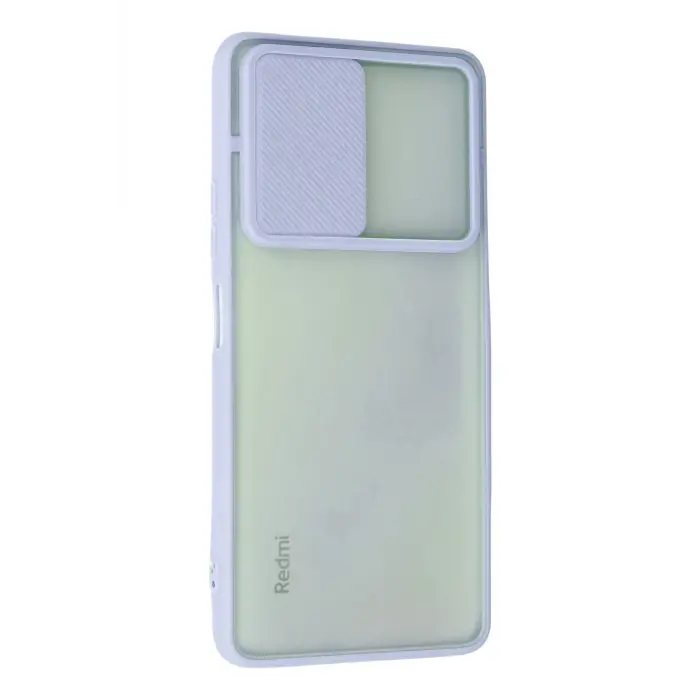 Lopard Xiaomi Redmi Note 10 Pro Kılıf Palm Buzlu Kamera Sürgülü Silikon - Lila