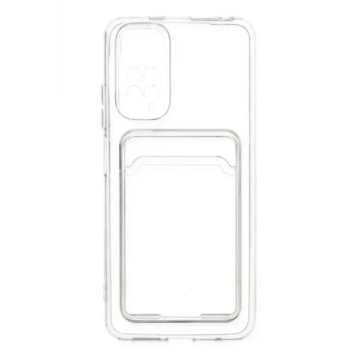 Lopard Xiaomi Redmi Note 11 Kılıf Kart Şeffaf Silikon - Şeffaf