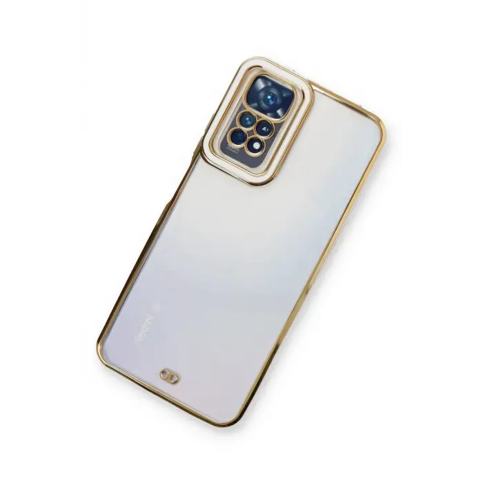 Lopard Xiaomi Redmi Note 11 Kılıf Liva Lens Silikon - Beyaz