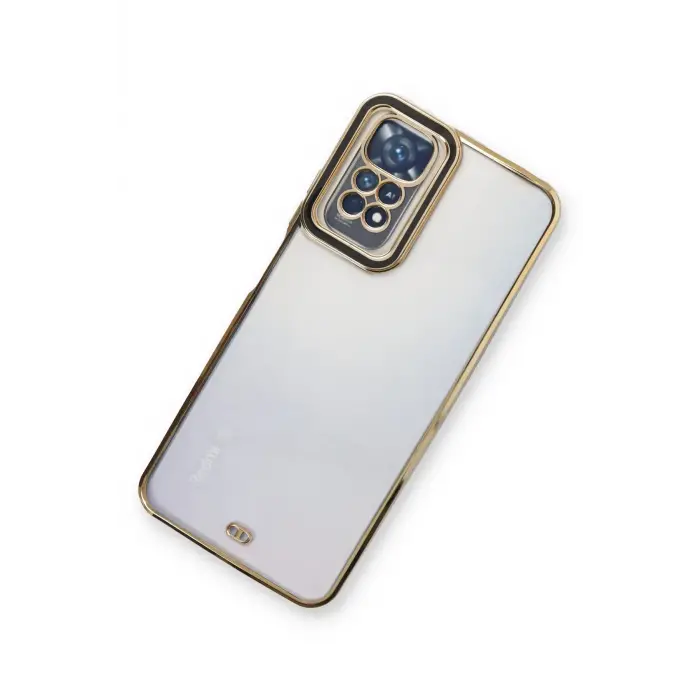 Lopard Xiaomi Redmi Note 11 Kılıf Liva Lens Silikon - Siyah