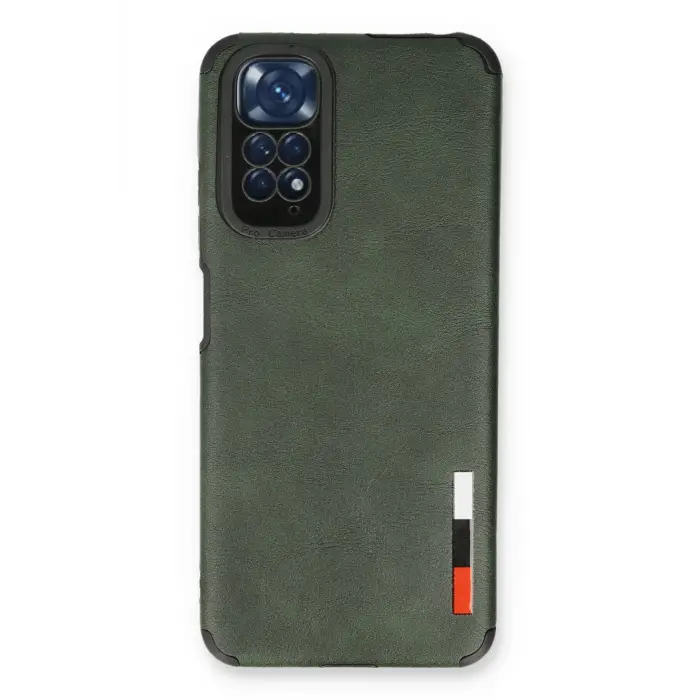 Lopard Xiaomi Redmi Note 11 Kılıf Loop Deri Silikon - Yeşil