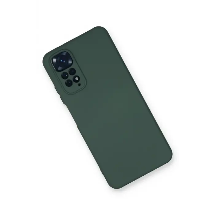 Lopard Xiaomi Redmi Note 11 Kılıf Nano İçi Kadife Silikon - Koyu Yeşil