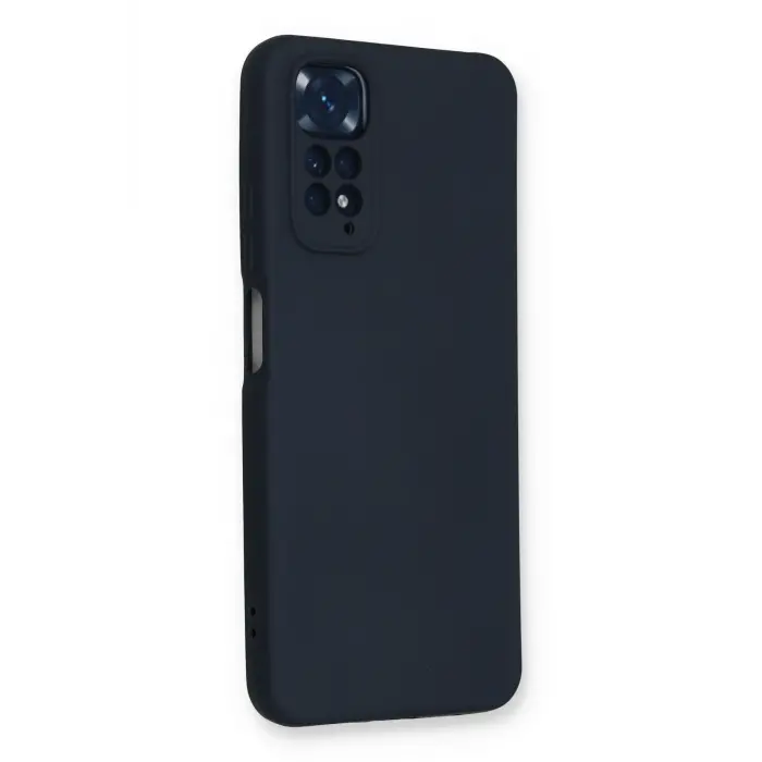 Lopard Xiaomi Redmi Note 11 Kılıf Nano İçi Kadife Silikon - Lacivert