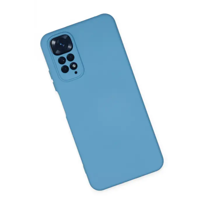 Lopard Xiaomi Redmi Note 11 Kılıf Nano İçi Kadife Silikon - Mavi