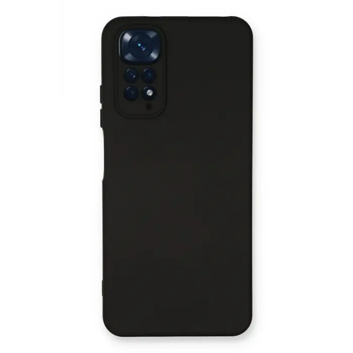 Lopard Xiaomi Redmi Note 11 Kılıf Nano İçi Kadife Silikon - Siyah