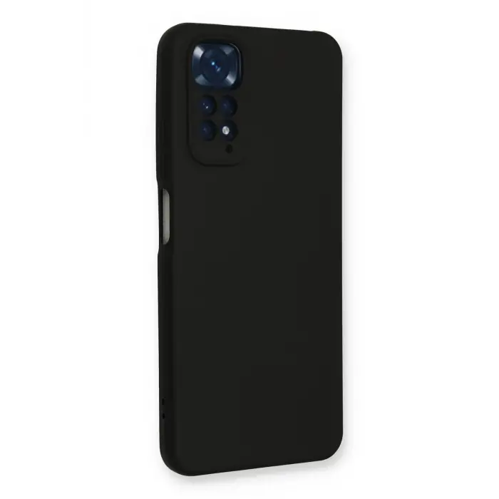 Lopard Xiaomi Redmi Note 11 Kılıf Nano İçi Kadife Silikon - Siyah