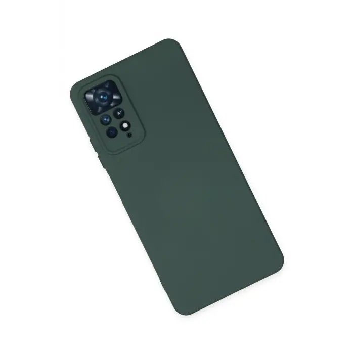 Lopard Xiaomi Redmi Note 11 Pro Kılıf Nano İçi Kadife Silikon - Koyu Yeşil