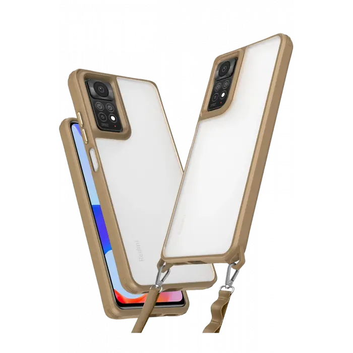 Lopard Xiaomi Redmi Note 11 Pro Kılıf Penta Silikon Kılıf - Çöl Titanyum