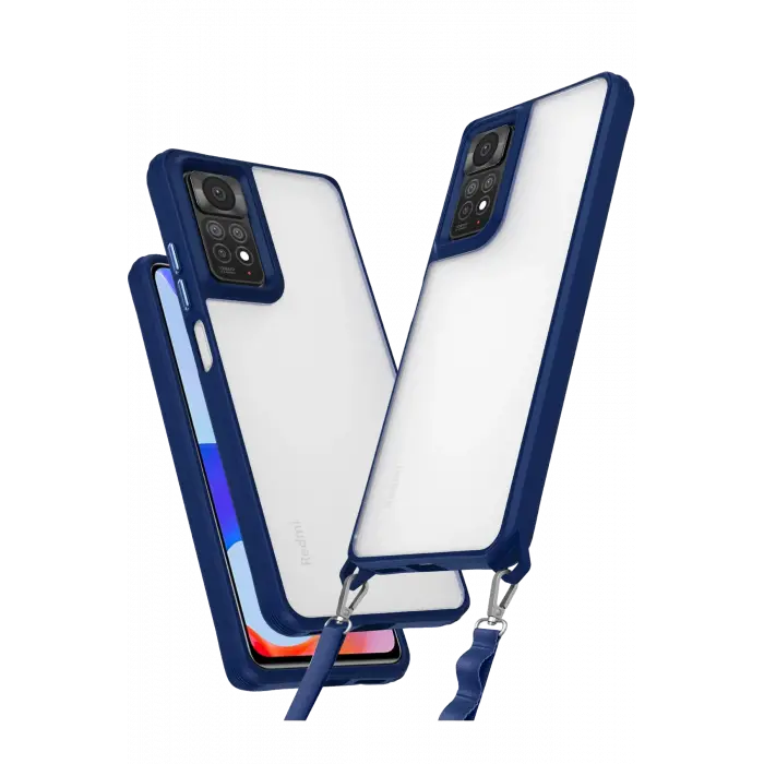 Lopard Xiaomi Redmi Note 11 Pro Kılıf Penta Silikon Kılıf - Lacivert