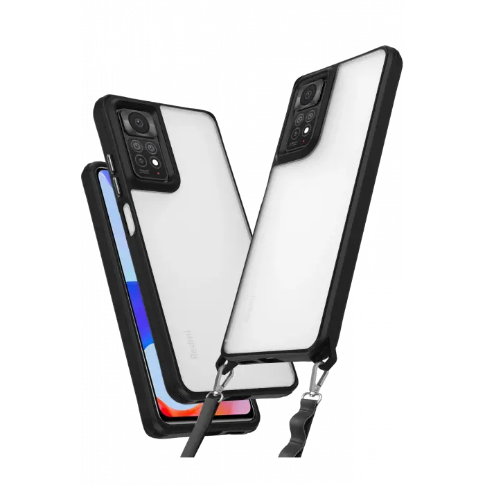 Lopard Xiaomi Redmi Note 11 Pro Kılıf Penta Silikon Kılıf - Siyah