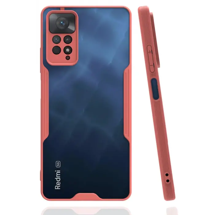 Lopard Xiaomi Redmi Note 11 Pro Kılıf Platin Silikon - Pembe