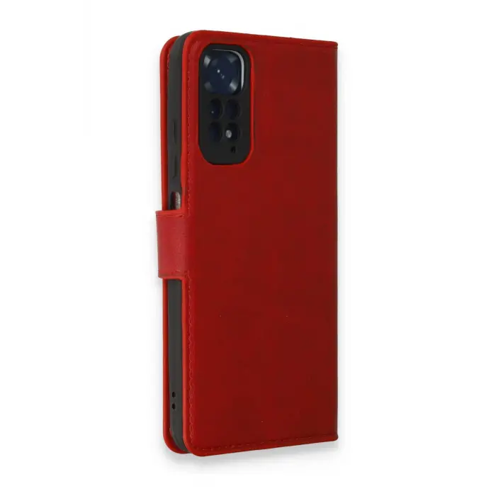 Lopard Xiaomi Redmi Note 11 Pro Kılıf Trend S Plus Kapaklı Kılıf - Kırmızı