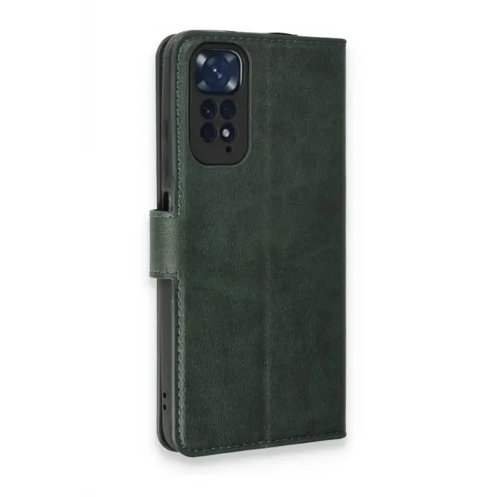 Lopard Xiaomi Redmi Note 11 Pro Kılıf Trend S Plus Kapaklı Kılıf - Yeşil